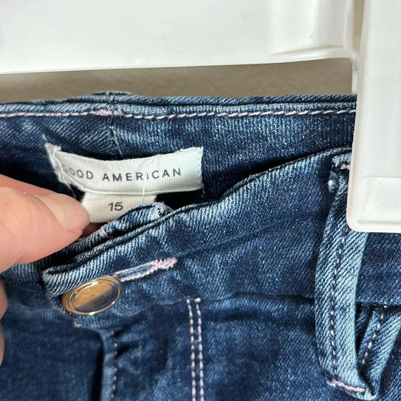 Good American High Rise Dark Wash Jeans - Picture 3 of 7